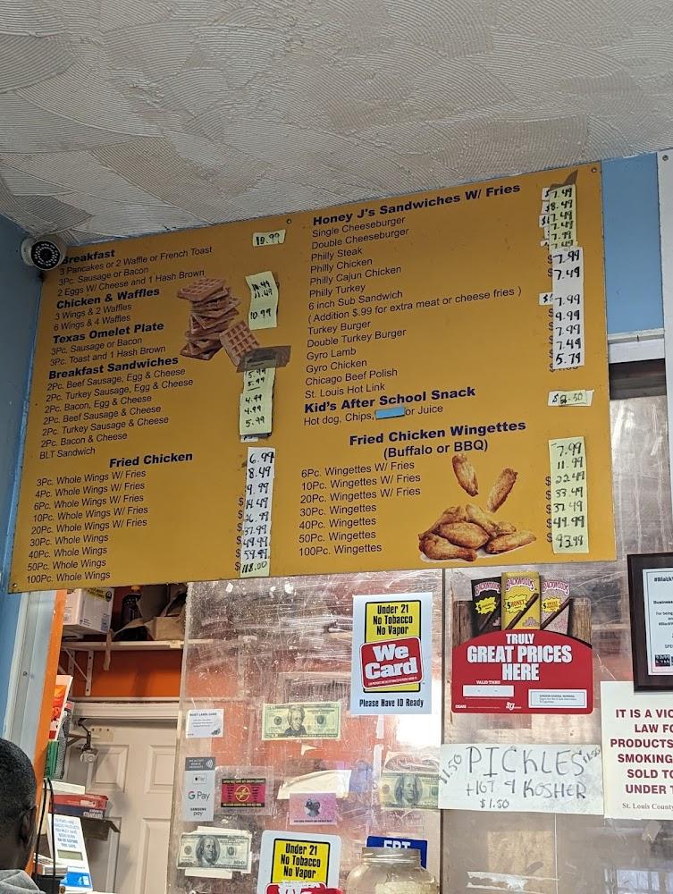 Honey J's Snack Shop Menu image 1