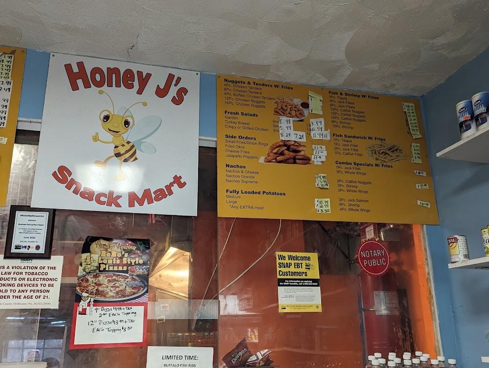 Honey J's Snack Shop Menu image 3